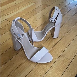Nude heel sandals